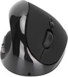 Souris Verticale Pour Gaucher, Souris Verticale Ergonomique Sans Fil 2.4G, Rechargeable, 800, 1200, 1600 Dpi Réglables, Pour Les Utilisateurs Gauchers (Noir)