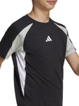 adidas Kids' Colour Block T-Shirt, Black/White