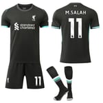 Liverpool Borta Fotbollströja Barn/Vuxen Kit Nr.11 M.SALAH 24-25 No.11 M.SALAH 22