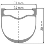 Dt Swiss Grc 1400 Dicut Disc Cl Tubeless Presta 26-35mm Road Rear Wheel