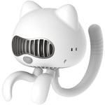 Tlily - Mini Ventilateur de Poussette Portable usb Rechargeable 4000MAh Clip Poche Personnel sur le D'AromathéRapie pour Bureau à Domicile -Blanc