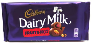 12 x Cadbury Dairy Milk Fruit and Nut Chocolate Bar, 180g