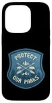 iPhone 14 Pro Protect Our Parks National Parks Vintage Retro Badge Case