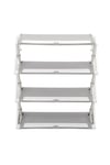 4-Tier Foldable Shoe Rack Storage for Home and Dorm