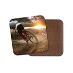 Awesome Mountain Biking Coaster - Downhill Racer Bike Cycling Cool Gift #16150