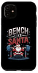 Coque pour iPhone 11 Salle de sport Bench Like Santa Christmas