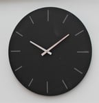 Indoor Outdoor Hand Finished Kitchen Grey Slate & Silver Wall Clock natural