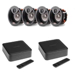 Harman Kardon 2 Citation Amps with 4 JBL Studio 26IC In Ceiling Speakers Multi Room Package