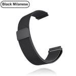 18 mm 20 mm 22 mm metallrem för Garmin Vivoactive 3 4 4s Band Watch Venu 2 2s SQ Forerunner 645 Armband Silikonögla Nylon handled Metal Black For Garmin Venu 2