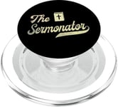 The Sermonator Priest Prayer Church Pastor Sermonater PopSockets PopGrip for MagSafe