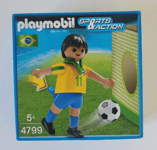 PLAYMOBIL SPORTS&ACTION Joueur brésilien n° 11 réf 4799 dès 5 ans