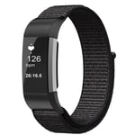 Fitbit Charge 3/Charge 4 Armband i nylon, Svart