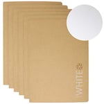 Artway - Carnet à Dessin avec Couverture Papier Kraft Souple - Papier Cartouche Blanc recyclé - 130 g/m² - A4 - Lot de 6