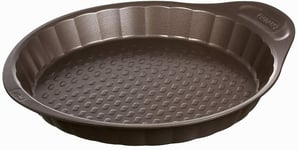 Pyrex Non Stick  AsimetriA Metal Easy-Grip Flan pan 30 cm, Brown- New