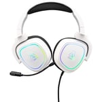 Casque Gamer Filaire - The G-Lab - KORP RADIUM - Microphone - RGB - Blanc