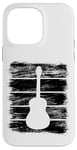 Coque pour iPhone 14 Pro Max Guitare Esquisse Instrument de musique pour guitaristes