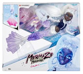 Mermaze Mermaidz Winter Waves - CRYSTABELLA - Avec 1 poupée sirène, 1 nageoire avec changement de couleur, 1 queue remplie de paillettes & accessoires – Dès 4 ans