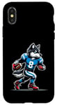 Coque pour iPhone X/XS Wolf Football américain pour garçons