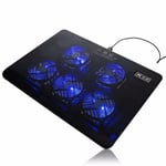 Portable LED 4 Fans Laptop Cooler Cooling Pad USB Fans Cool Pad - 17 Inches