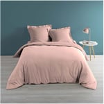 1001kdo - Housse de couette Percale 240 x 260 cm Percalines Rose