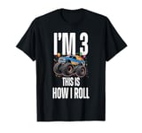 Monster Trucks Car 3rd Birthday 3 Years Old Monster Truck T-Shirt