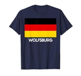 WOLFSBURG Deutschland Deutsche Flagge Männer Frauen T-Shirt