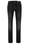 BOSS Mens Delaware BC-L-P Slim-fit Jeans in Charcoal Stretch Denim