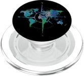 Carte du monde du voyageur à gratter - Motif Adventure Awaits PopSockets PopGrip pour MagSafe