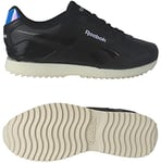 Reebok Men's Royal Glide Ripple Clip 2 Sneakers, Core Black/Classic White/Lucid Lilac, 6 UK