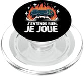 J'Entends Rien Je Joue Humour Gamer Jeux Vidéo Console PopSockets PopGrip pour MagSafe