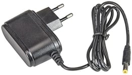 Vimar 46ALI.010 Alimentation 100-240 Vac 50/60 Hz, Prise 2P europlug Intégré, Sortie avec connecteur Jack Standard 12 Vdc 1 A, Puissance maximale 18 W