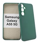 Silikon Skal Samsung Galaxy A55 5G (Mörkgrön)