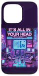 iPhone 13 Pro It's All In Your Head Cyberpunk Japanese Vaporwave Aesthetic Case