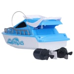 (Blue) Remote Control Boat Wireless 2.4Ghz Radio Controlled High Speed