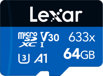 Lexar microSDHC/SDXC 633x (V30) R95/W45 64GB