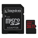 Kingston Microsdhc Canvas React 100r/70w Uhs-i, 32gb