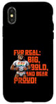 Coque pour iPhone X/XS Cadeau amusant Gay Bear Pride – Grand et fier LGBT pour homme