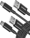 Anker USB C Charger Cable, 2-Pack 10 ft (3 m) to C 10ft, Black 