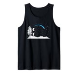 falling Star with Moon in the Sky Tank Top