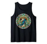 Stained Glass Saint Archangel Raphael Tank Top