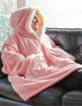 Snug Rug Eskimo Sherpa Fleece Hoodie i Rosa