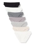 Women'secret Women's Pack 7 Pink Cotton Panties Lingerie, White Background Print, L