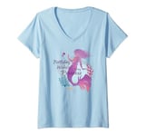 Disney Little Mermaid Ariel Birthday Wishes to My Princess T-Shirt avec Col en V