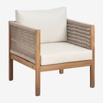 Fauteuil De Jardin En Bois D'acacia Branson Brun Acacia