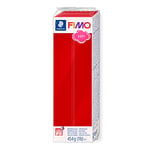 Staedtler FIMO Soft, Pâte à modeler rouge durcissant au four, Pour débutants et artistes, Souple et facile à démouler, Pain de 454 grammes, 8021-2