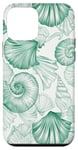 iPhone 12 mini Green ink Seashell Starfish Ocean Beach Sea Case