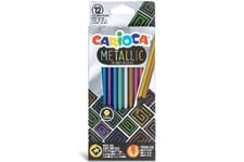 Carioca - Metallic colored pencils, 12 pcs (809417)