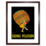 Wee Blue Coo Ad Drink Alcohol Pellisson Cognac Brandy Barrel Framed Wall Art Print