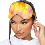 SMUG Satin Sleep Mask & Eye Mask | Deep Dream Sleep Masks for Women & Men | Soft Sleeping Eye Mask to Nourish Skin, & Reduce Dark Circles | Eye Sleep Mask to Block Out Light | Orange Tye Dye