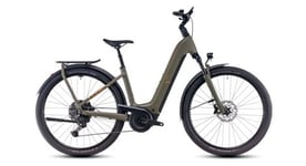 Vtc electrique cube kathmandu hybrid pro 800 easy entry shimano cues 11v 800 wh 700 mm vert dusty olive 2025